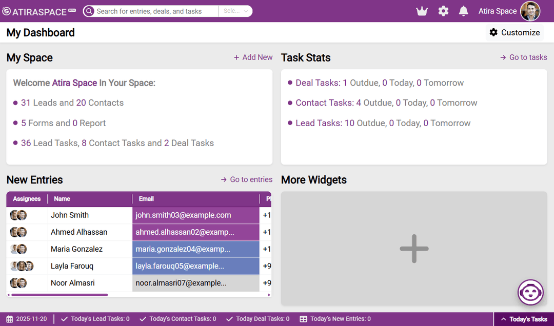 Explore Some of Atira Space Features